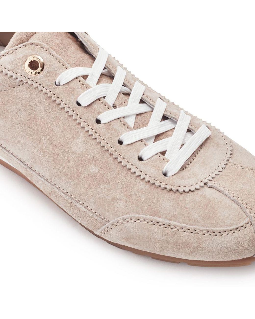 Moda In Pelle Pink Ares Taupe Suede