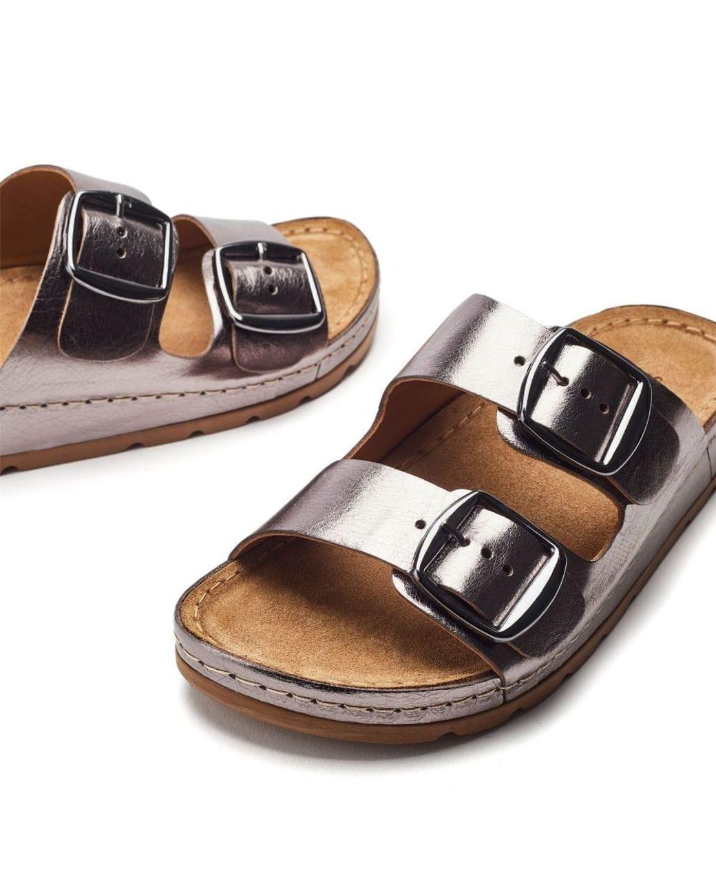 Shoon Brown Sh Elate Pewter Leather