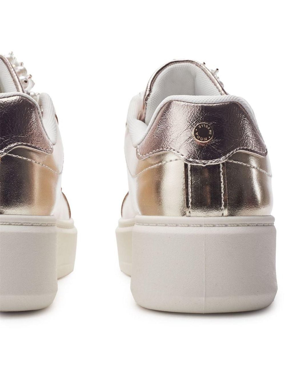 Moda In Pelle Gray Bonnee-Metallic Metallic