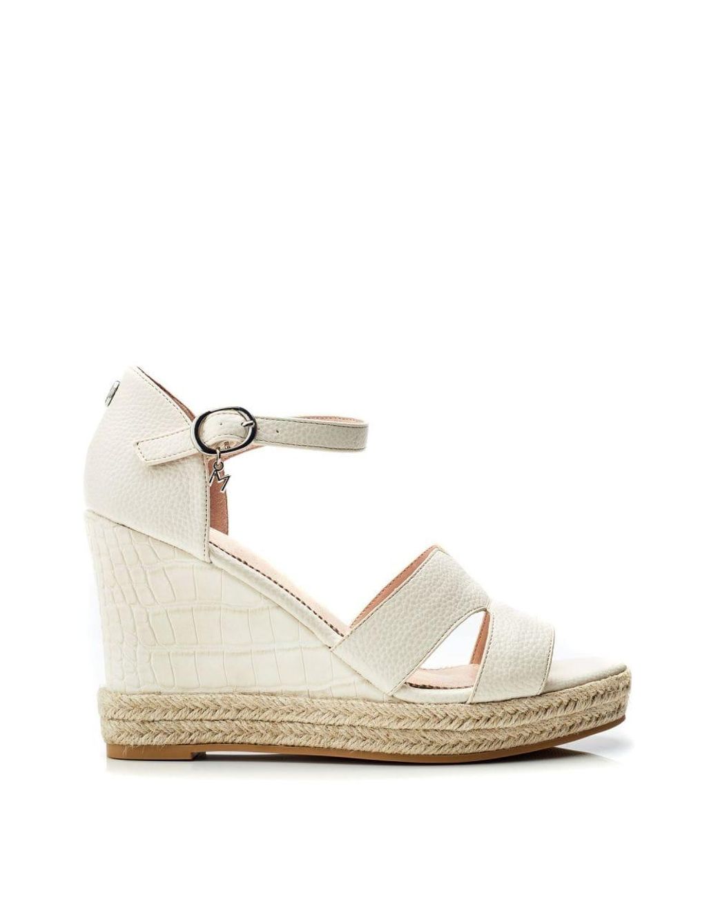 Moda In Pelle White Rikolia Off Patent Mocc Croc