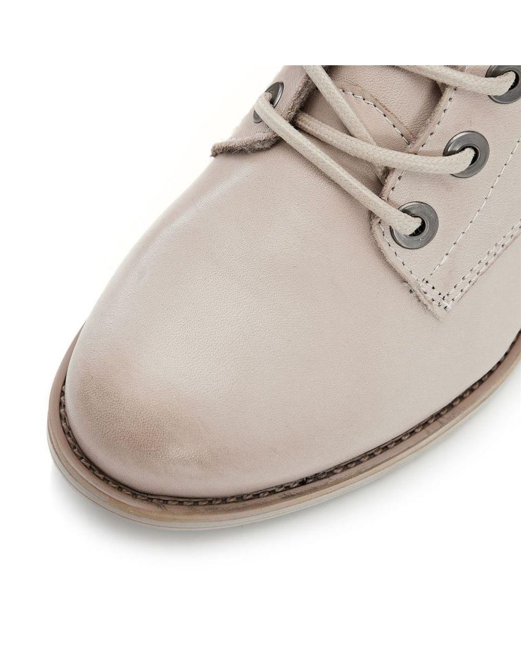 Moda In Pelle Gray Bezzie Cream Leather