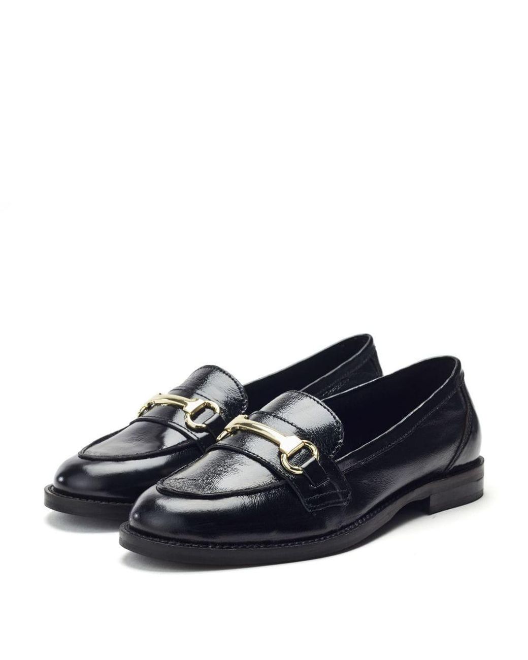 Moda In Pelle Blue Elarra Patent Leather