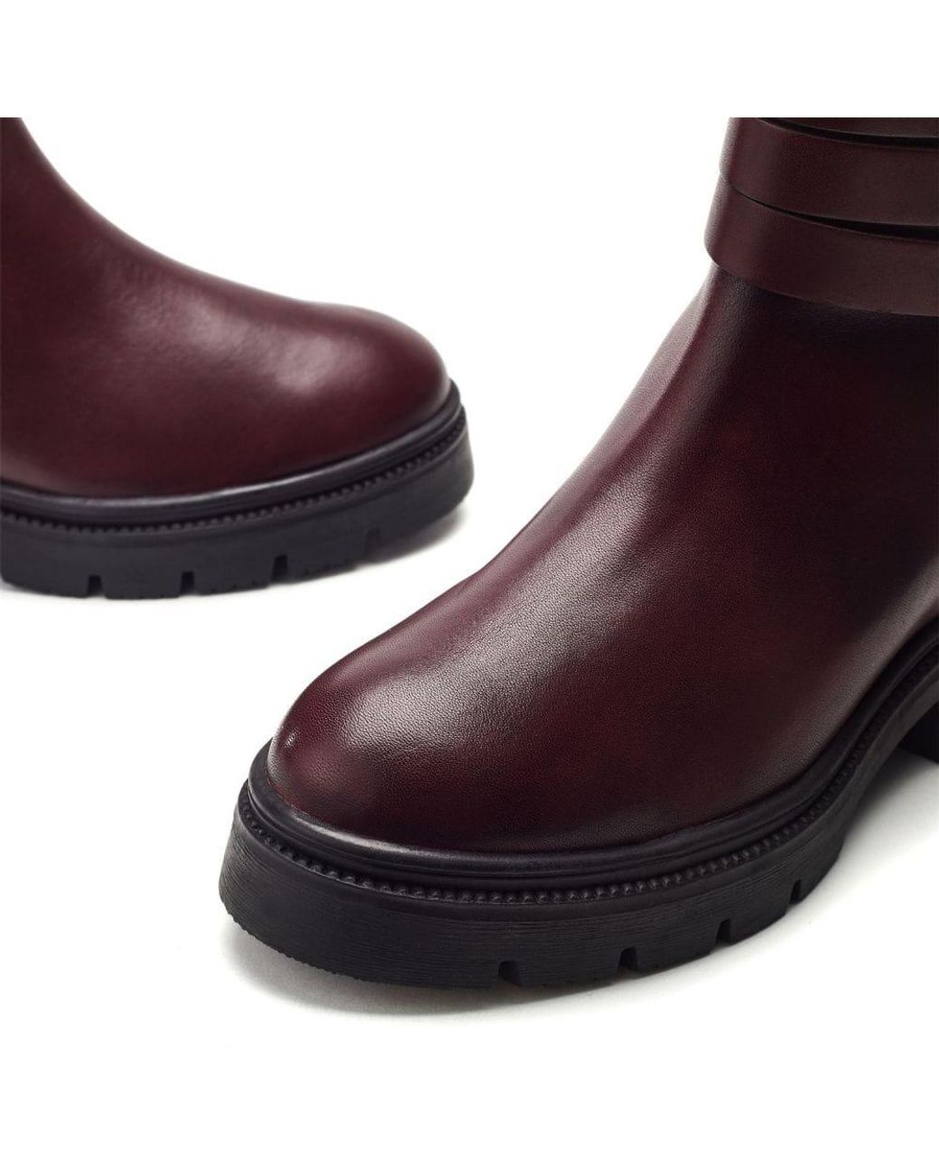Shoon Purple Sh Giddy Burgundy Leather