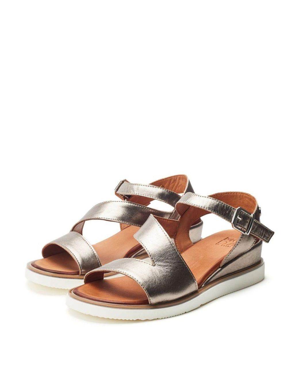 Moda In Pelle Brown Kapur Pewter Leather