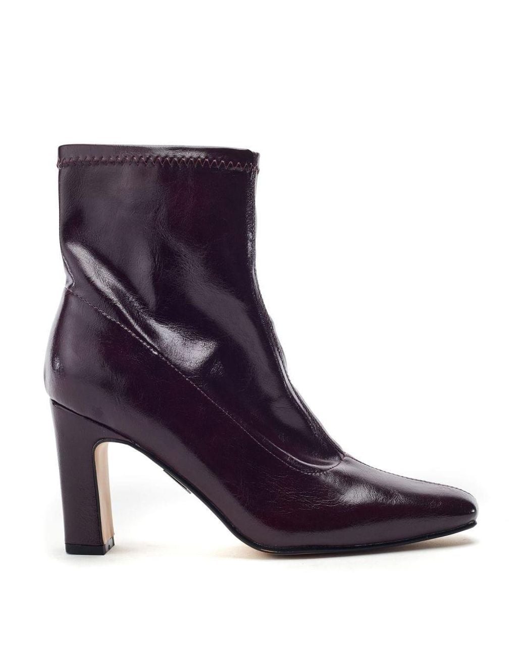 Moda In Pelle Purple Padra Burgundy Patent