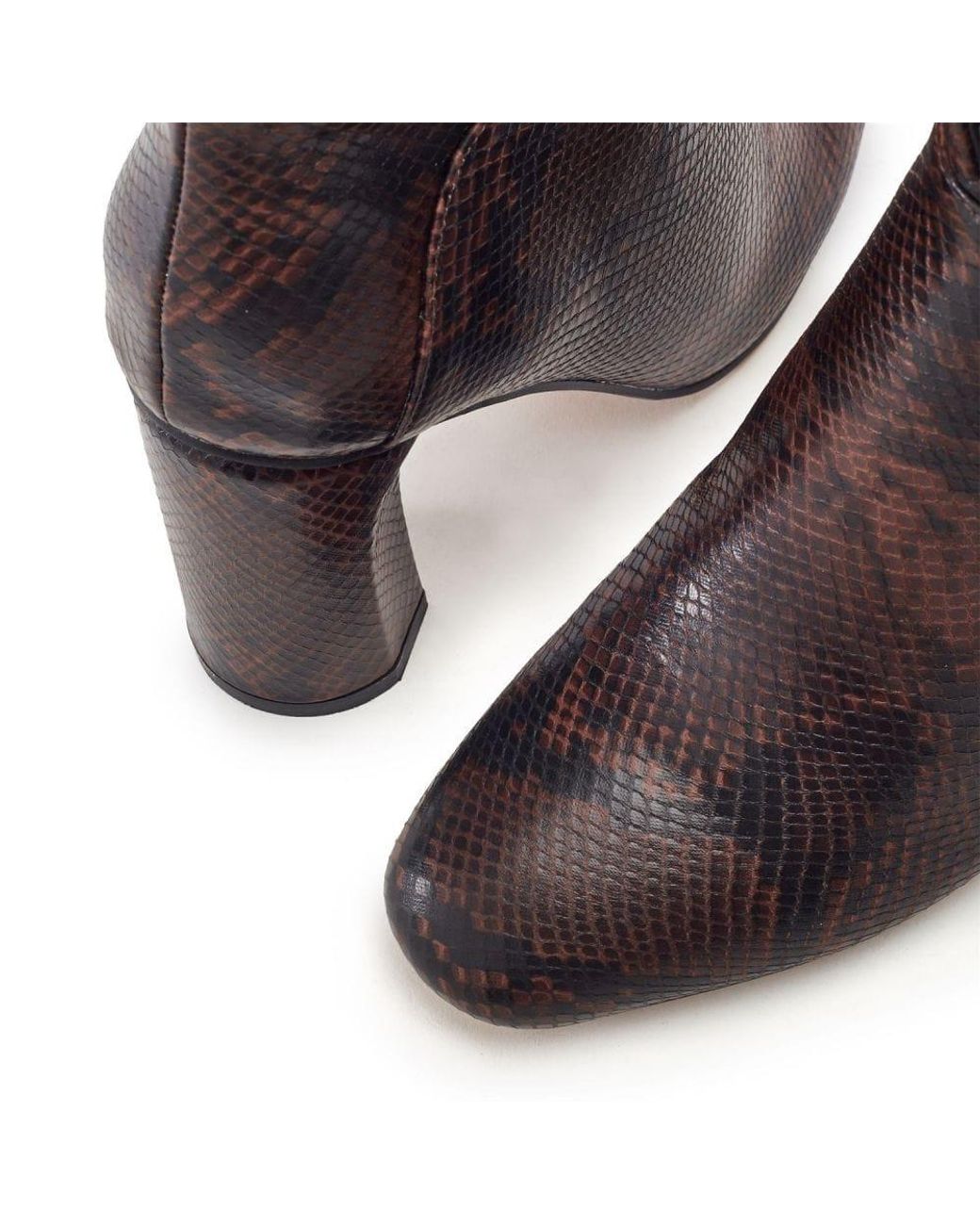 Moda In Pelle Purple Percival Dark Snake Print