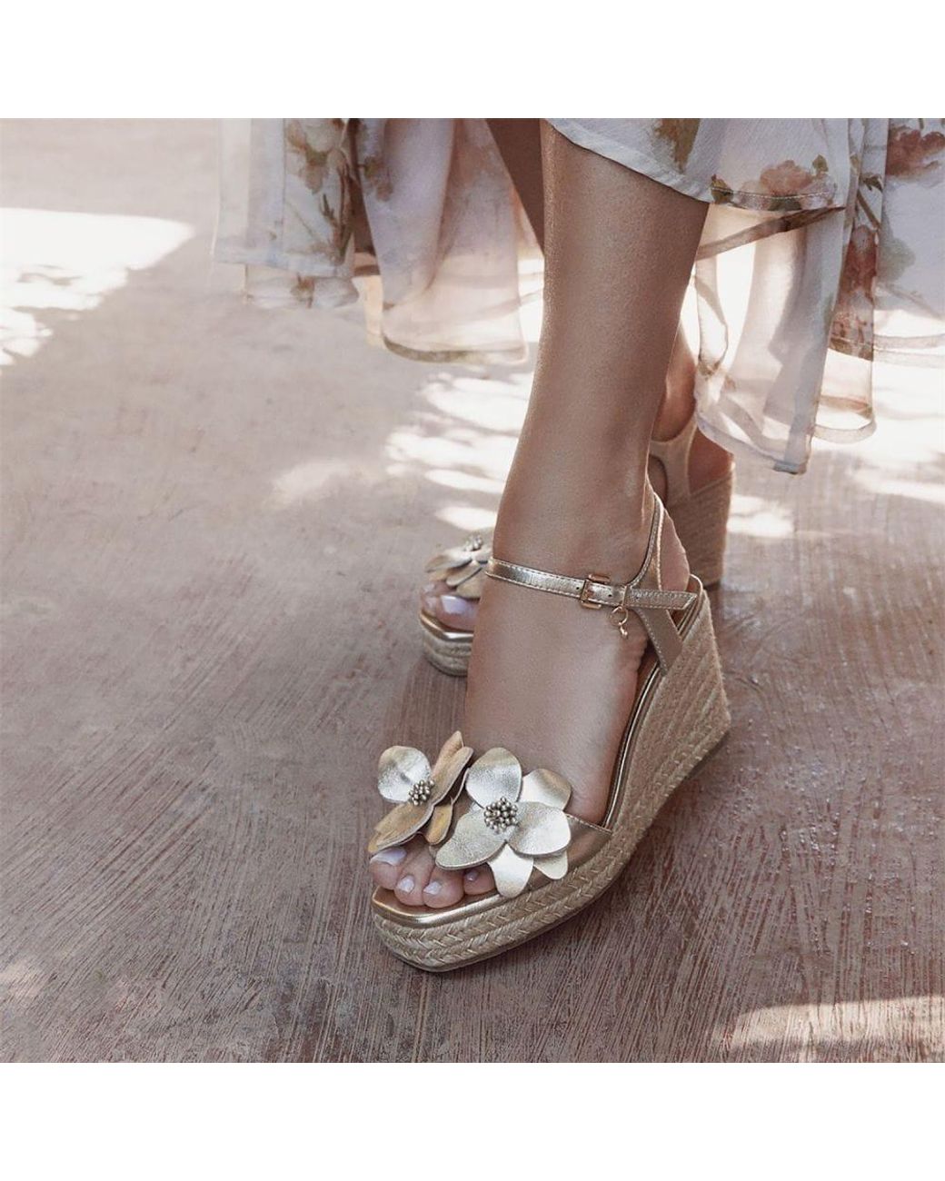Moda In Pelle Natural Mistee Champagne Leather