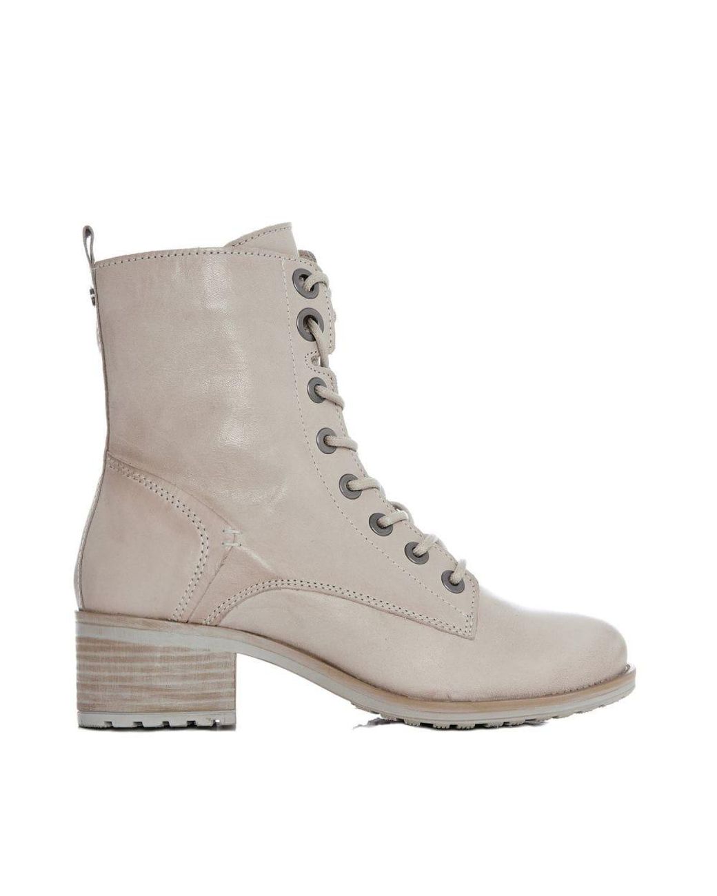 Moda In Pelle Gray Bezzie Cream Leather