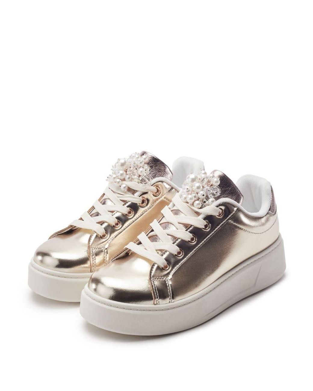 Moda In Pelle Gray Bonnee-Metallic Metallic