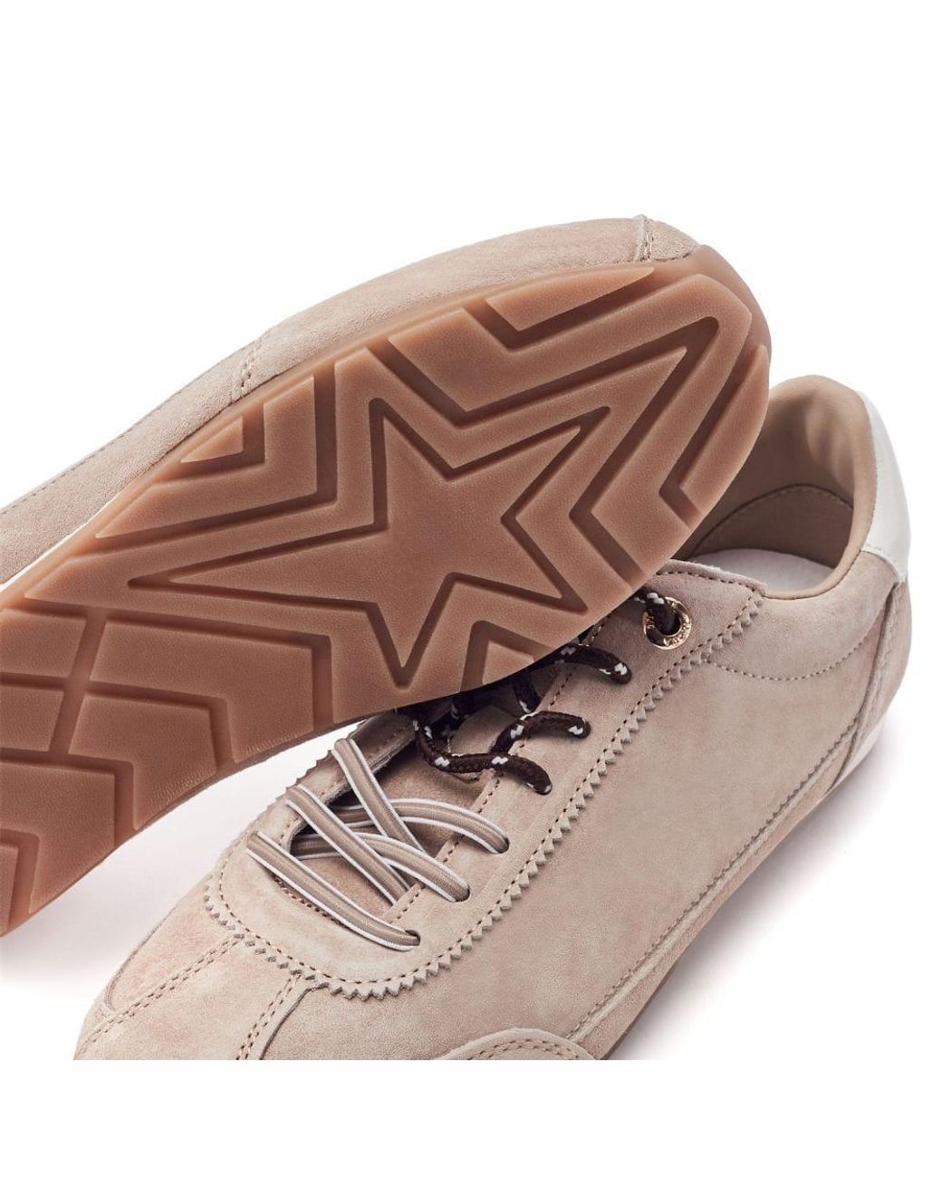 Moda In Pelle Pink Ares Taupe Suede