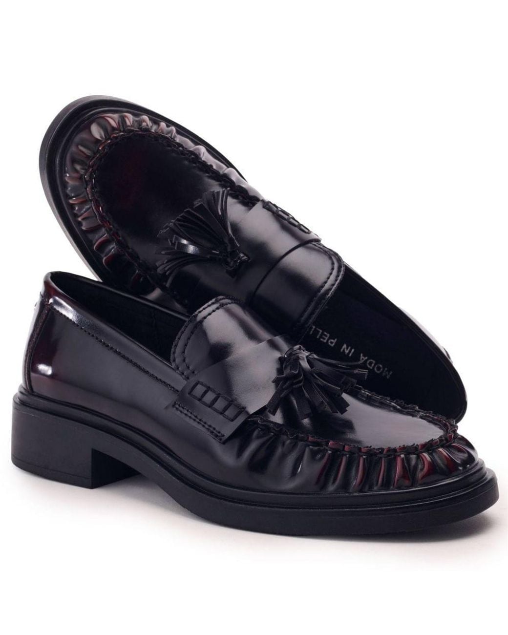 Moda In Pelle Blue Erisse Patent