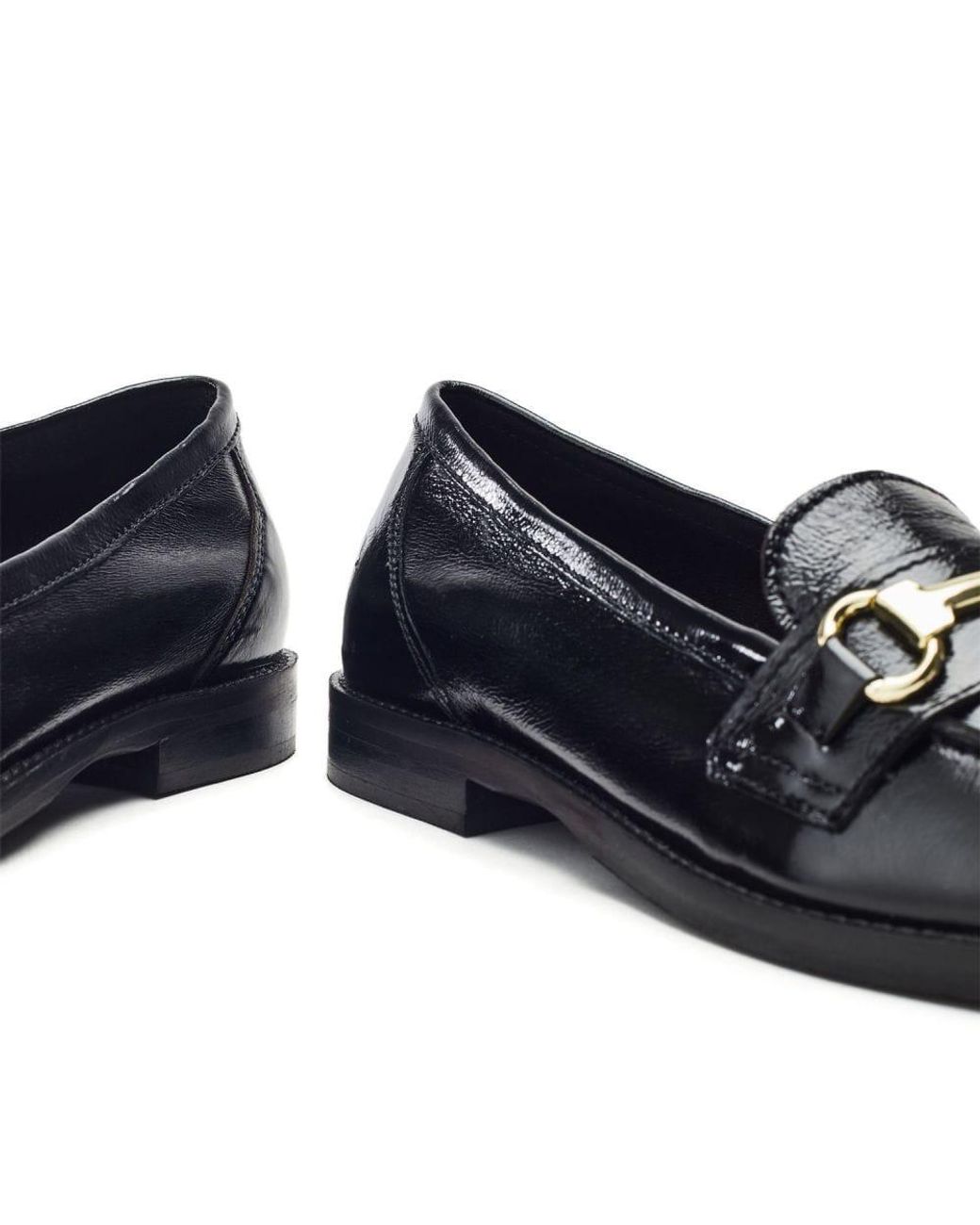 Moda In Pelle Blue Elarra Patent Leather