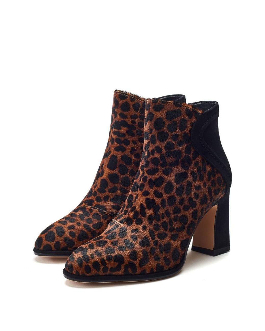 Moda In Pelle Blue Piarra Leopard Print Pony