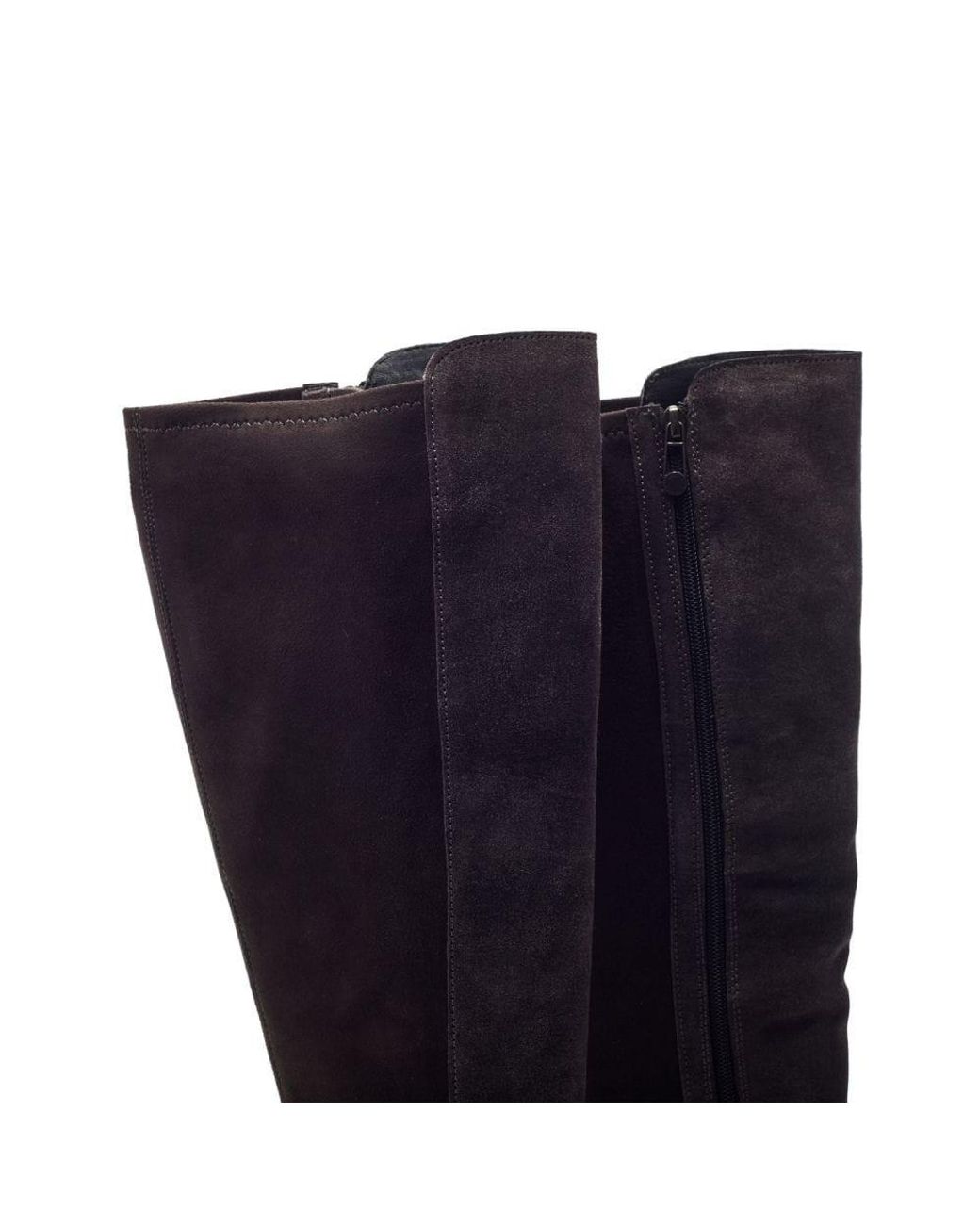 Moda In Pelle Black Serrafina Dark Suede