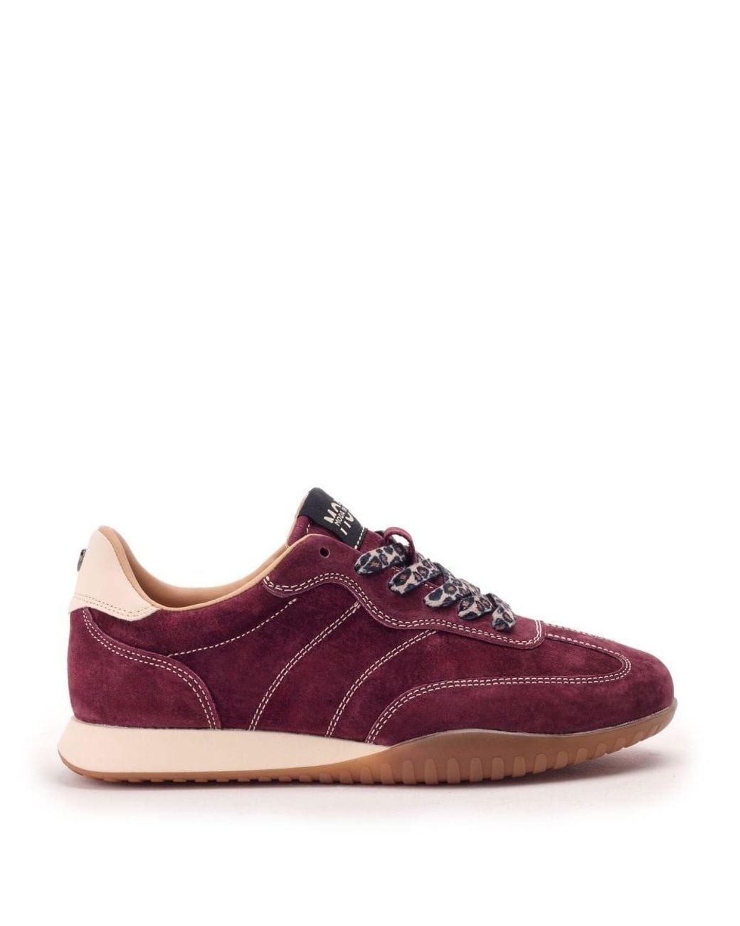 Moda In Pelle Purple Aveline Burgundy Suede