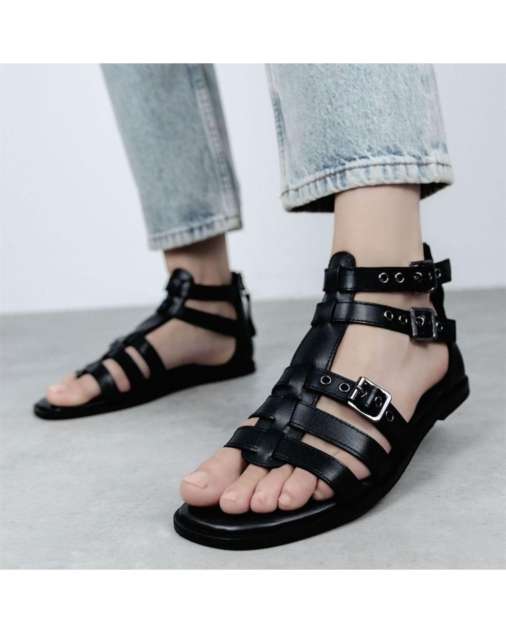 Shoon Blue Sh Shelly Leather