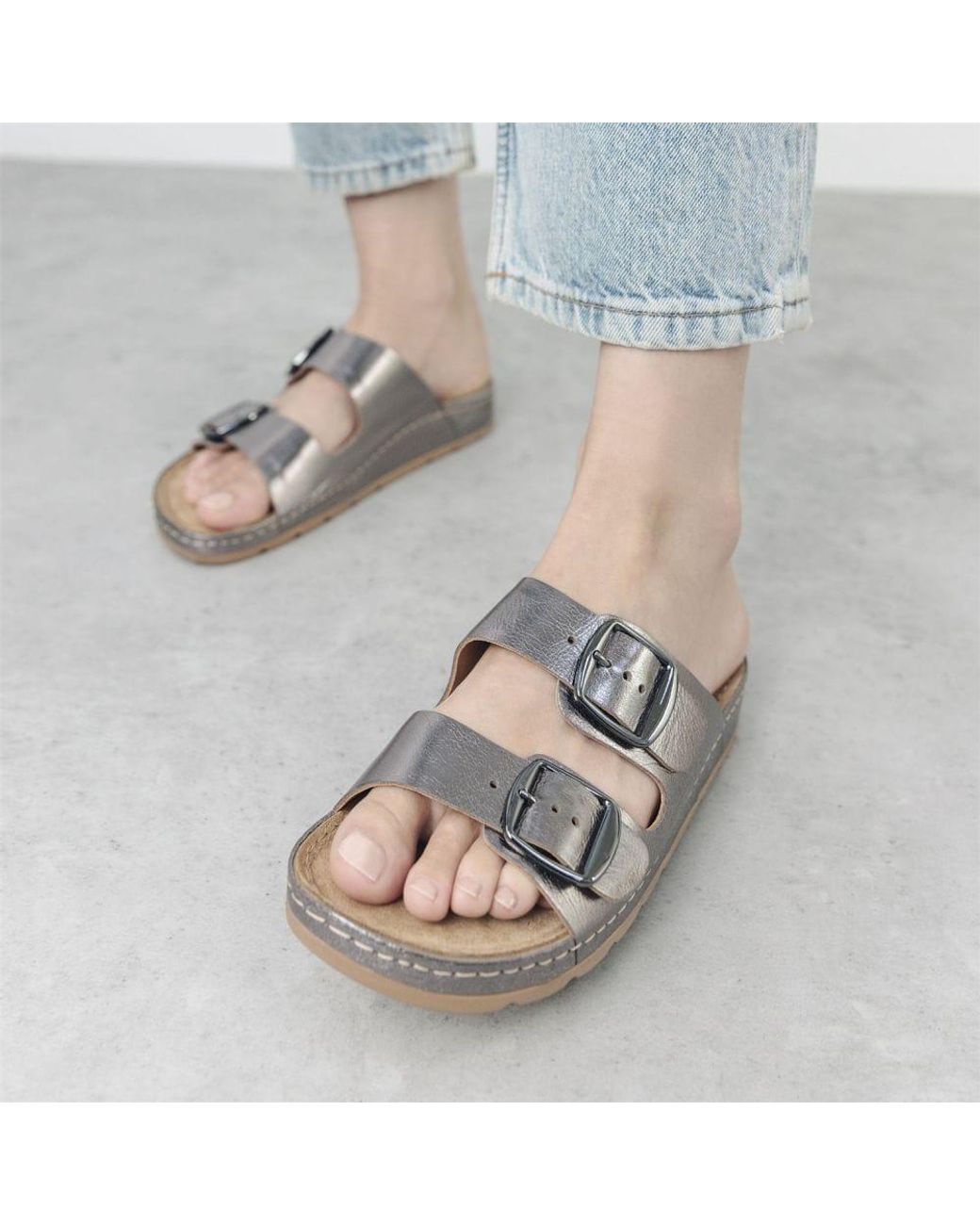 Shoon Brown Sh Elate Pewter Leather
