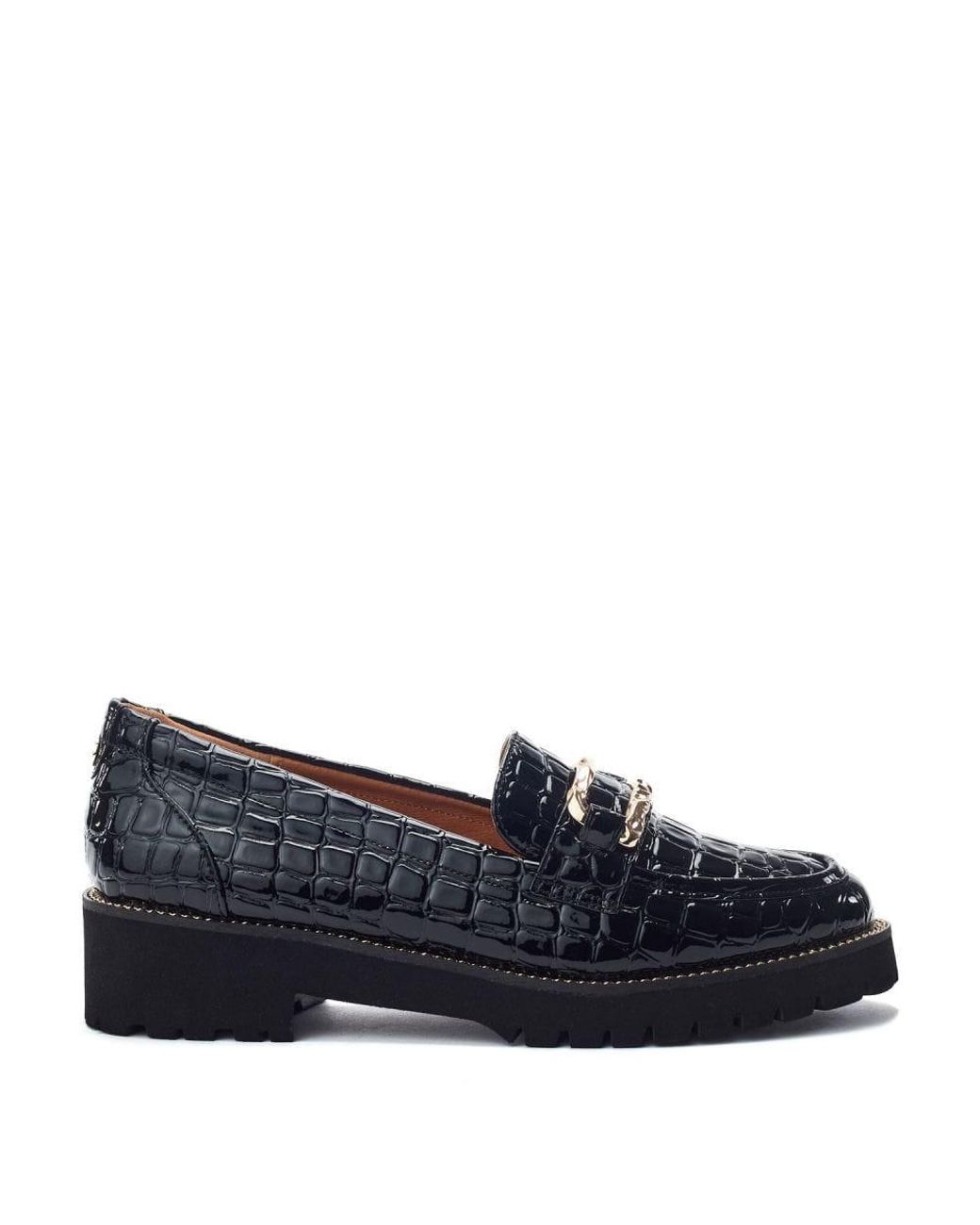 Moda In Pelle Blue Egoma Patent Mocc Croc