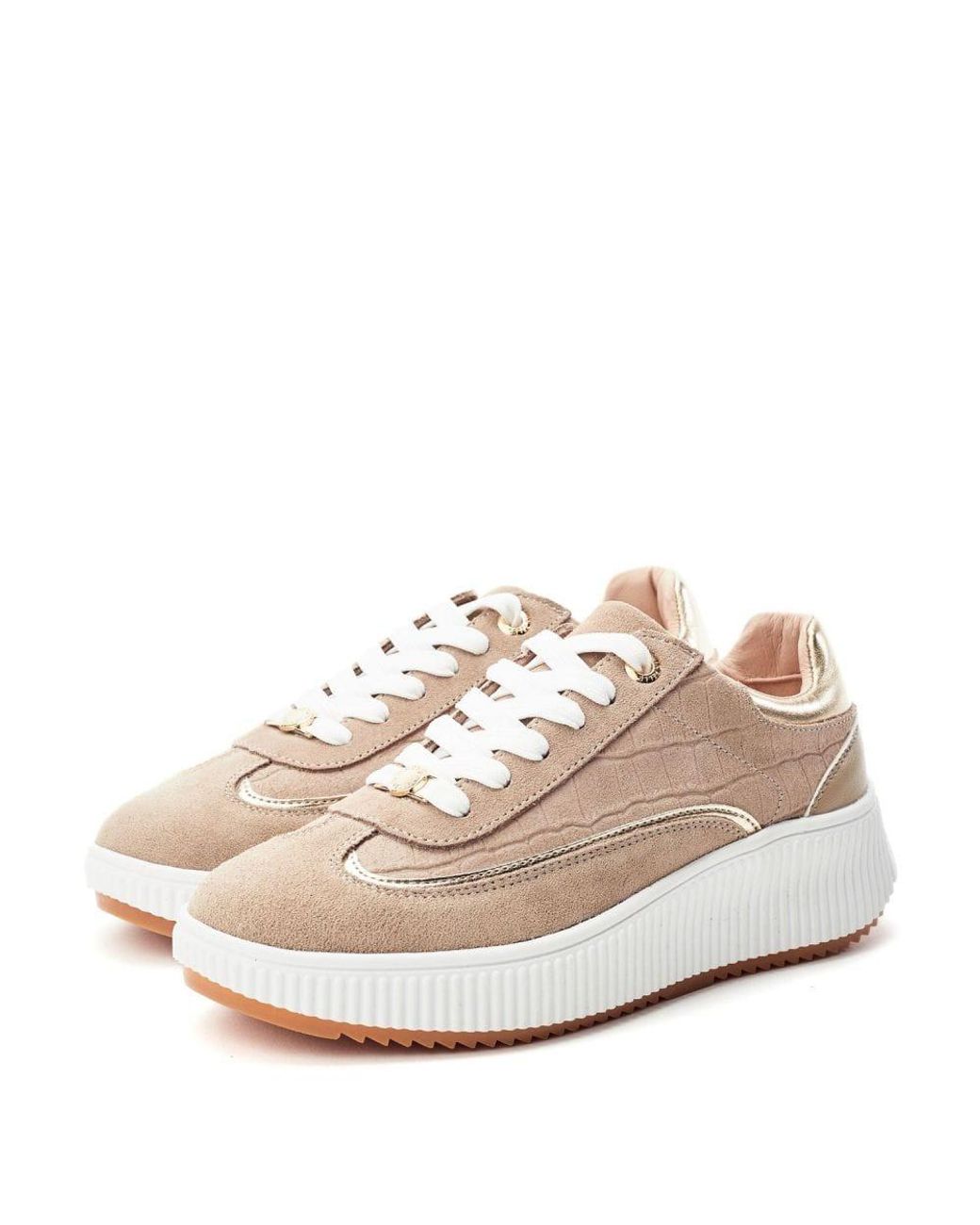 Moda In Pelle Pink Baretti Taupe Suede