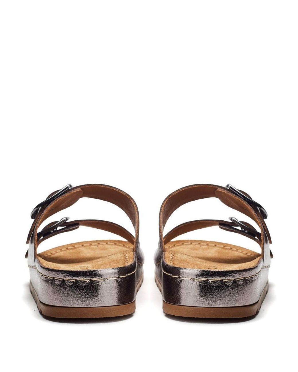 Shoon Brown Sh Elate Pewter Leather