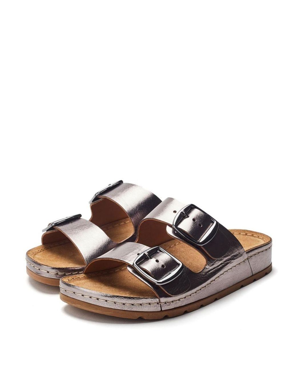 Shoon Brown Sh Elate Pewter Leather