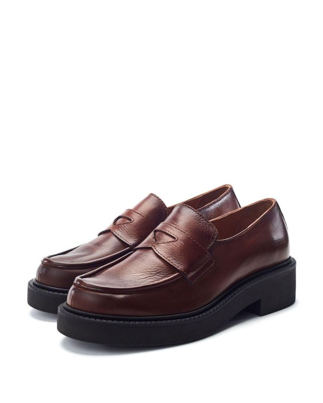 Shoon Red Sh Ivy Leather