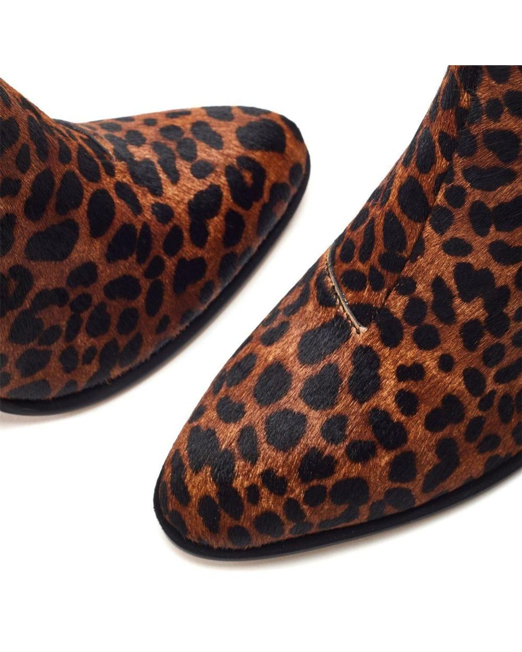 Moda In Pelle Blue Piarra Leopard Print Pony