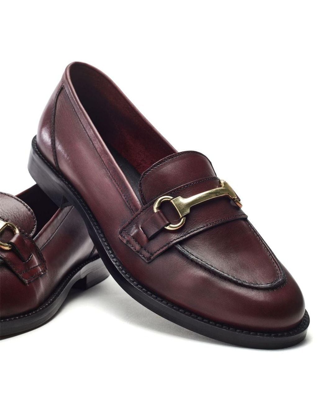 Moda In Pelle Red Elarra Burgundy Leather