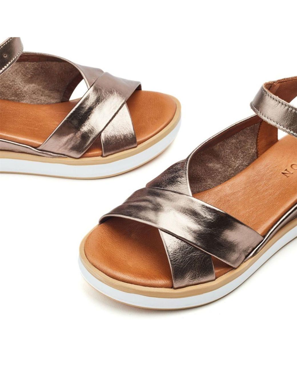 Shoon Brown Sh Meade Pewter Leather
