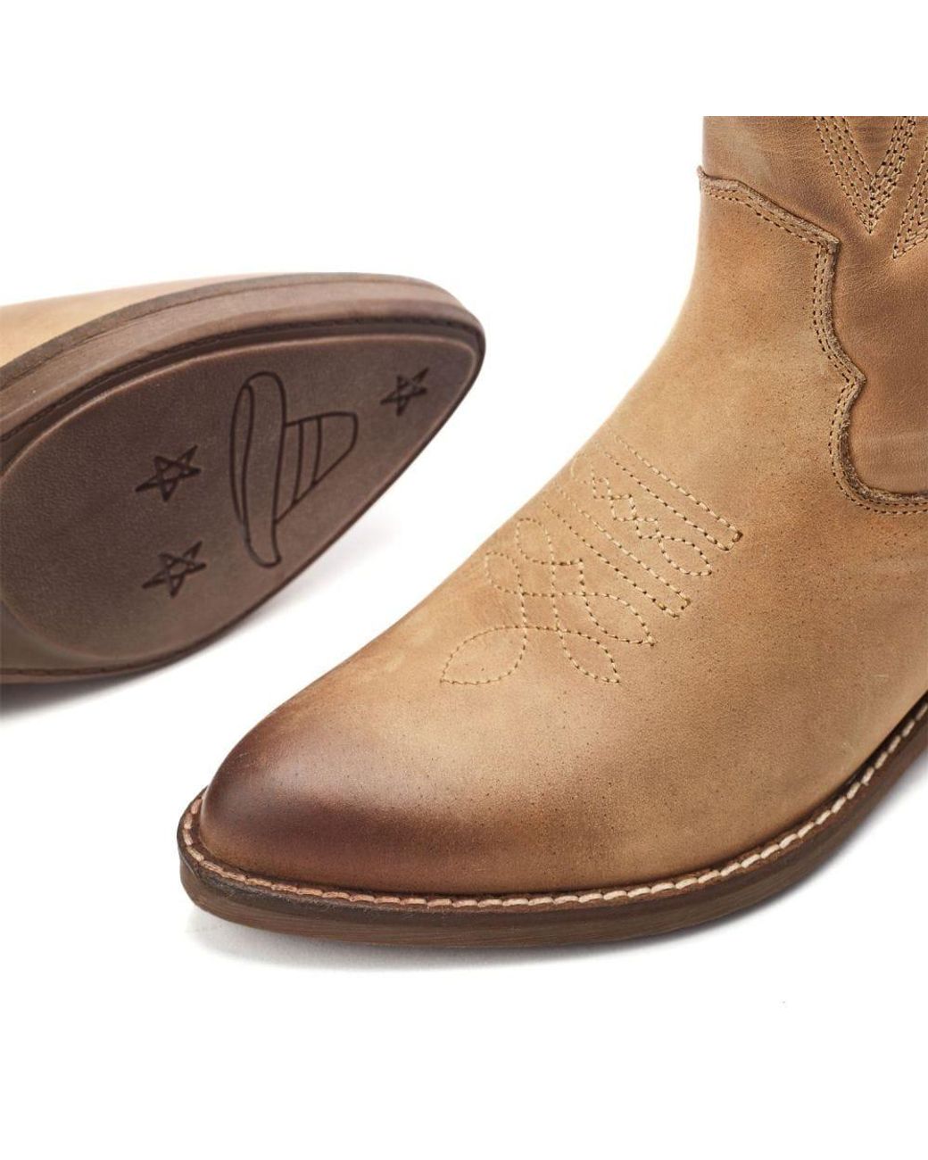 Moda In Pelle Brown Oka Stone Leather
