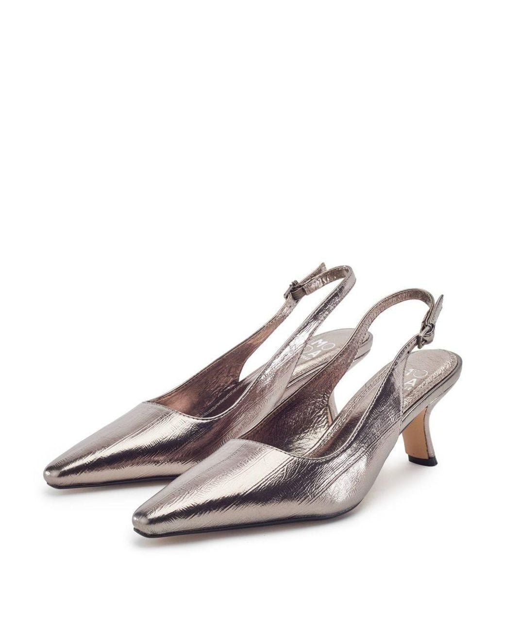 Moda In Pelle Gray Gasella Pewter Eel Porvair