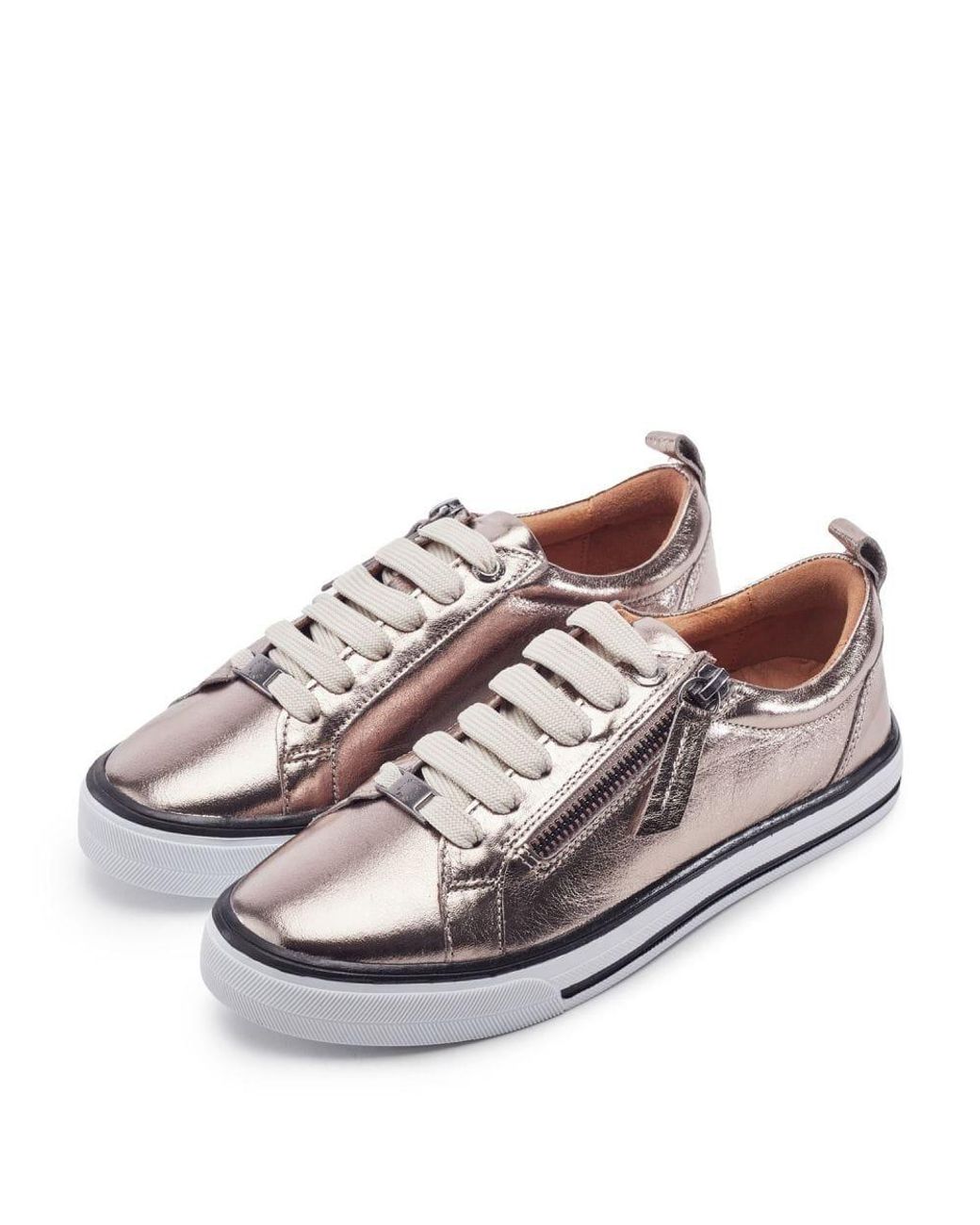 Moda In Pelle Gray Alexie Light Pewter Leather