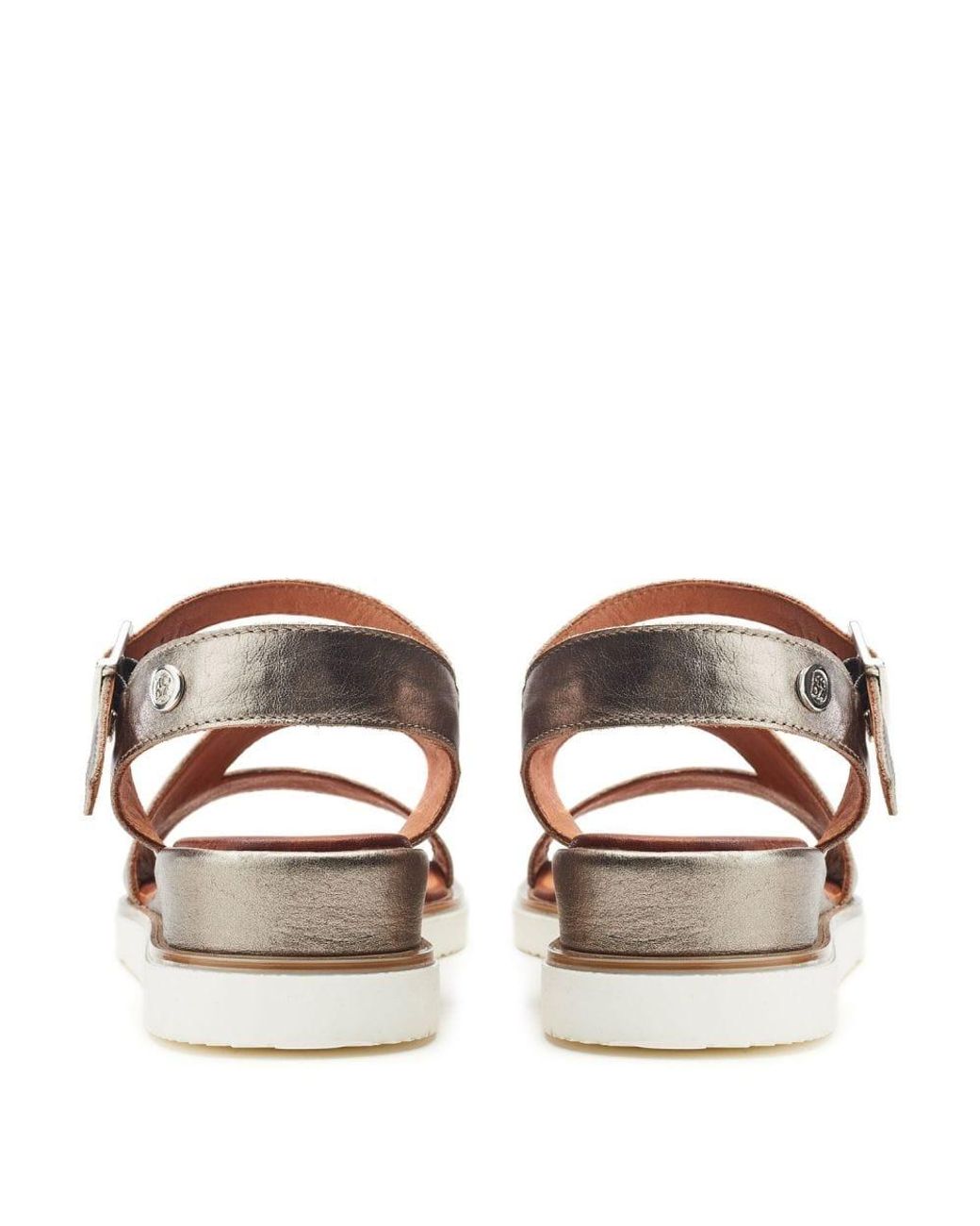 Moda In Pelle Brown Kapur Pewter Leather
