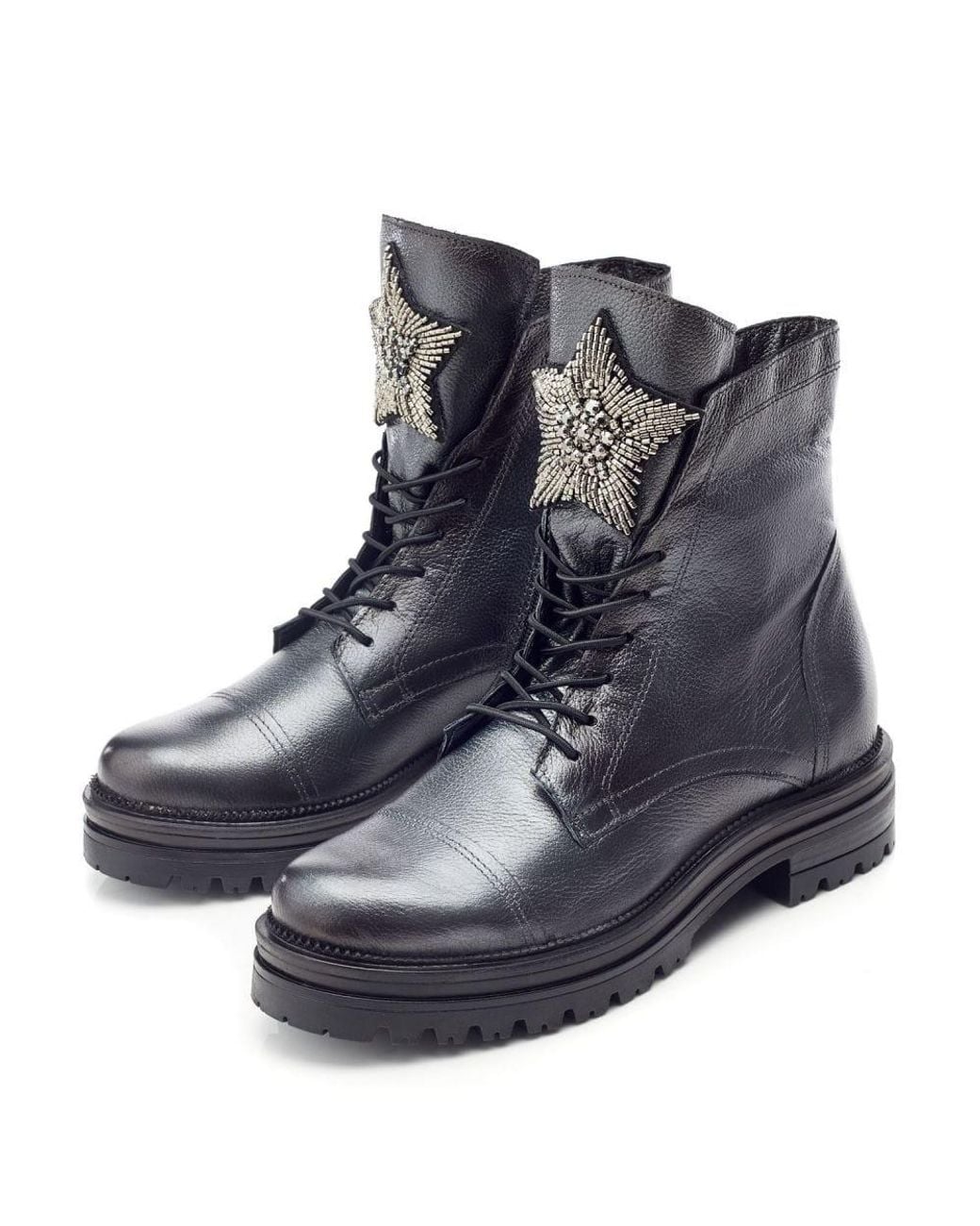 Moda In Pelle Blue Oakleigh Dark Pewter Leather