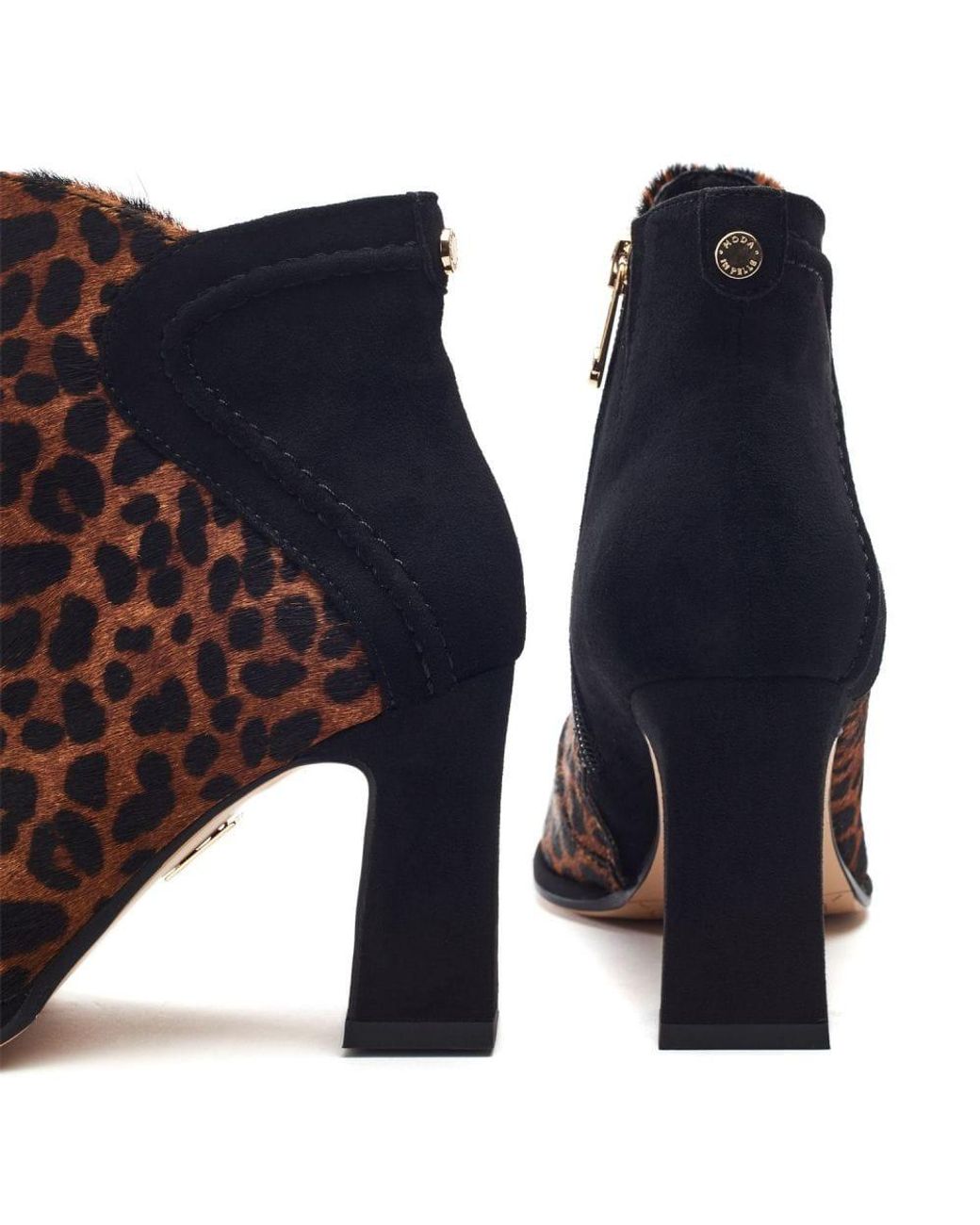 Moda In Pelle Blue Piarra Leopard Print Pony