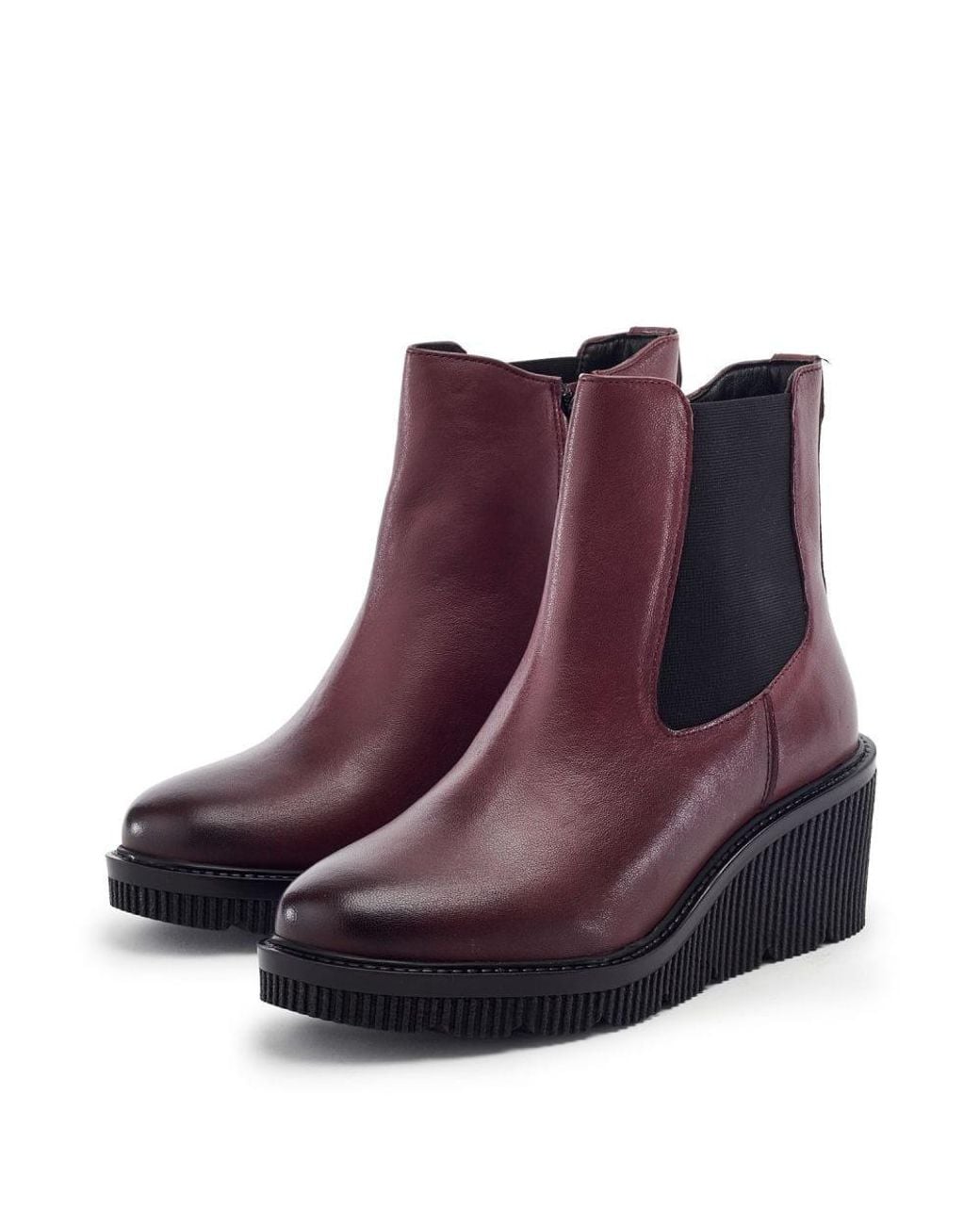 Moda In Pelle Purple Parth Burgundy Leather