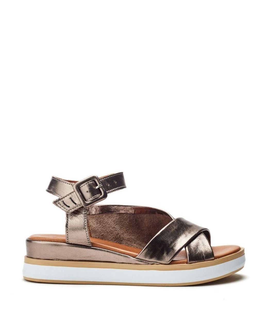 Shoon Brown Sh Meade Pewter Leather