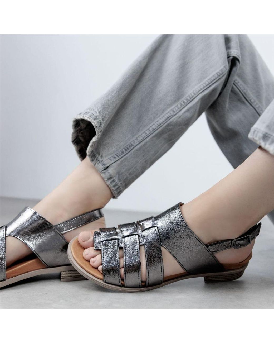 Shoon Brown Sh Mere Pewter Leather