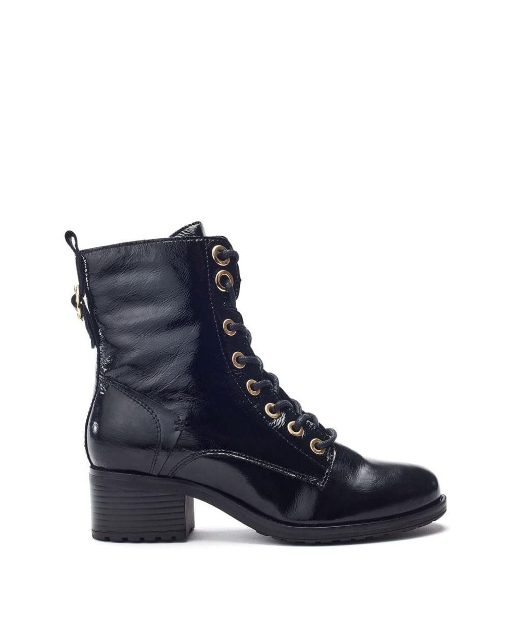 Moda In Pelle Blue Bezzina Patent Leather