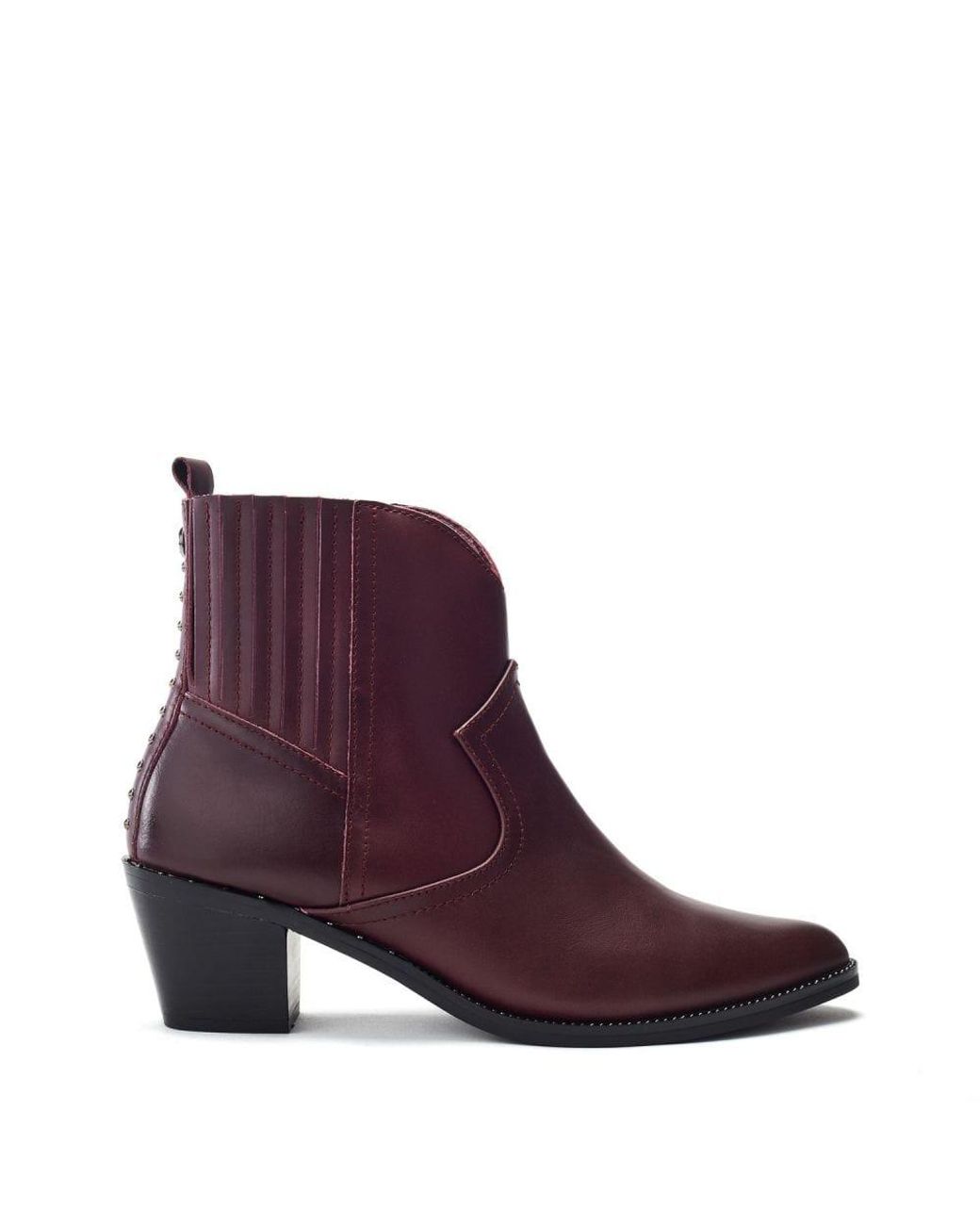 Moda In Pelle Purple Anniee Burgundy Leather