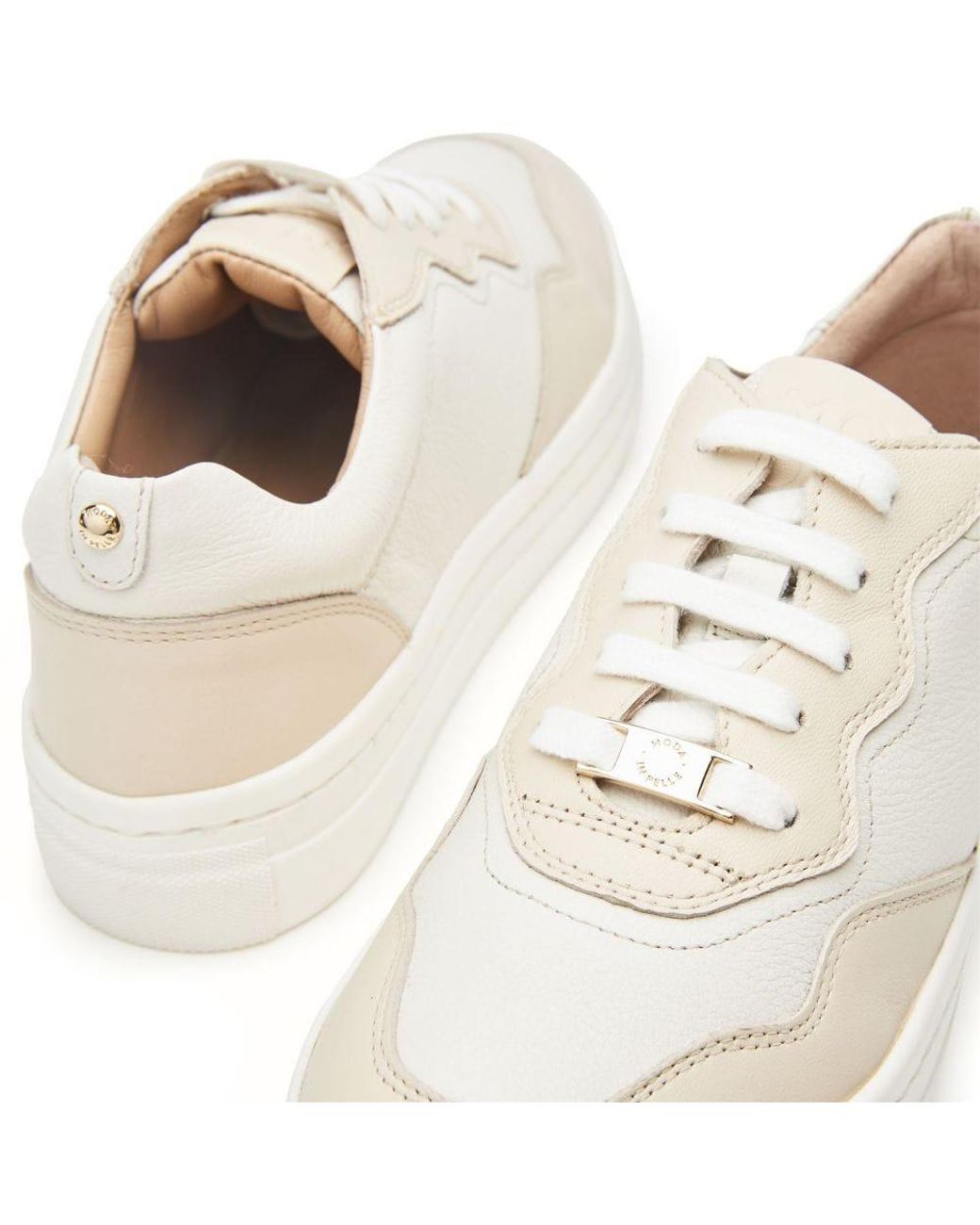 Moda In Pelle White Adalaya Off Leather