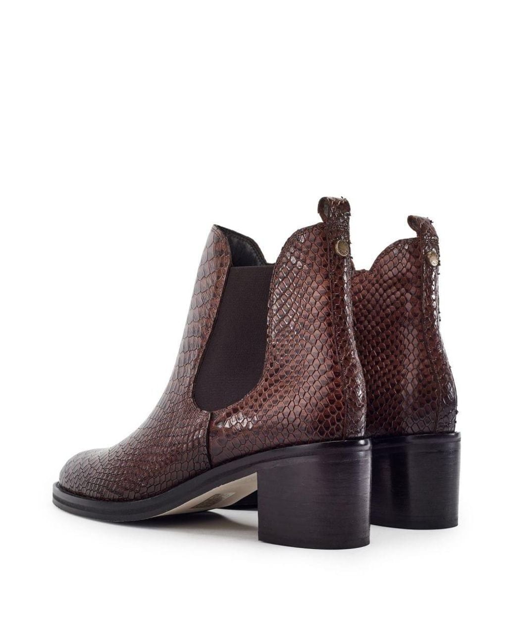 Moda In Pelle Purple Payten Snake Print Leather
