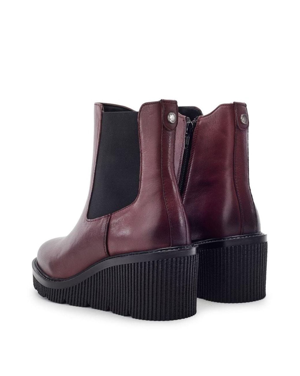 Moda In Pelle Purple Parth Burgundy Leather