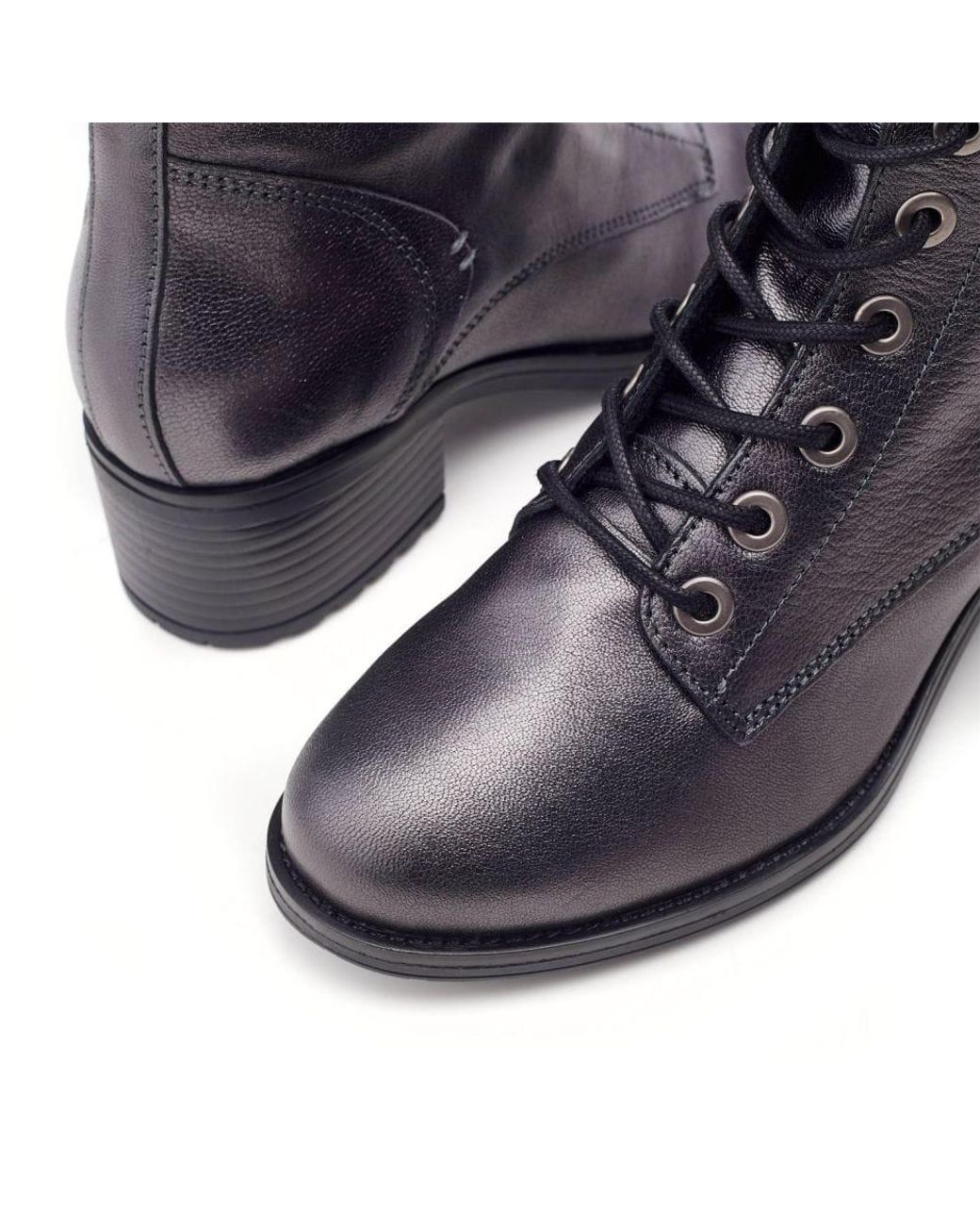 Moda In Pelle Purple Bezzie Metallic Leather