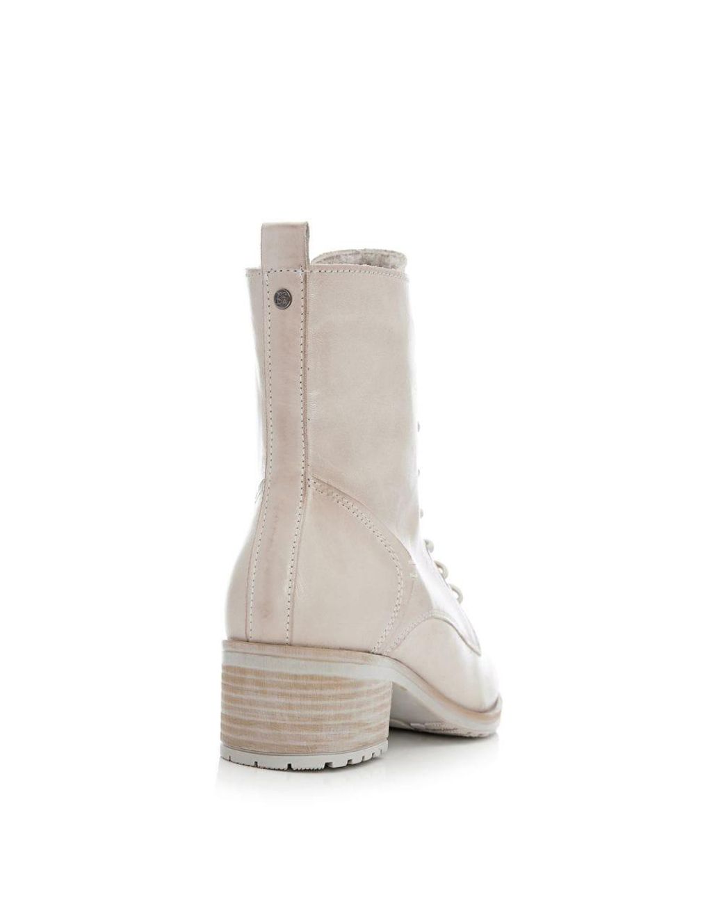 Moda In Pelle Gray Bezzie Cream Leather