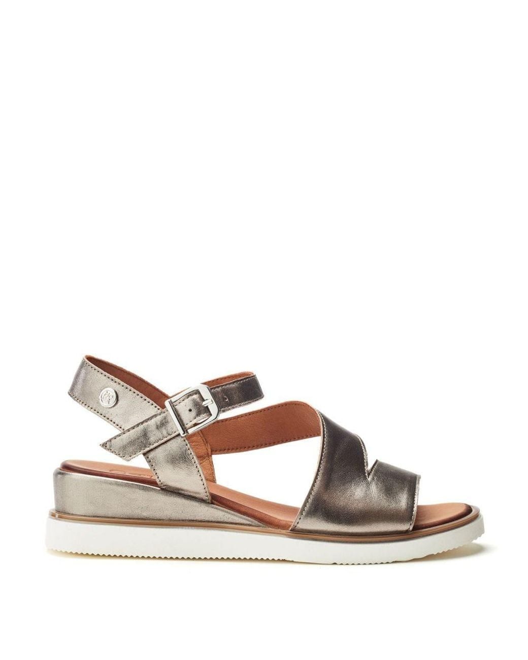 Moda In Pelle Brown Kapur Pewter Leather