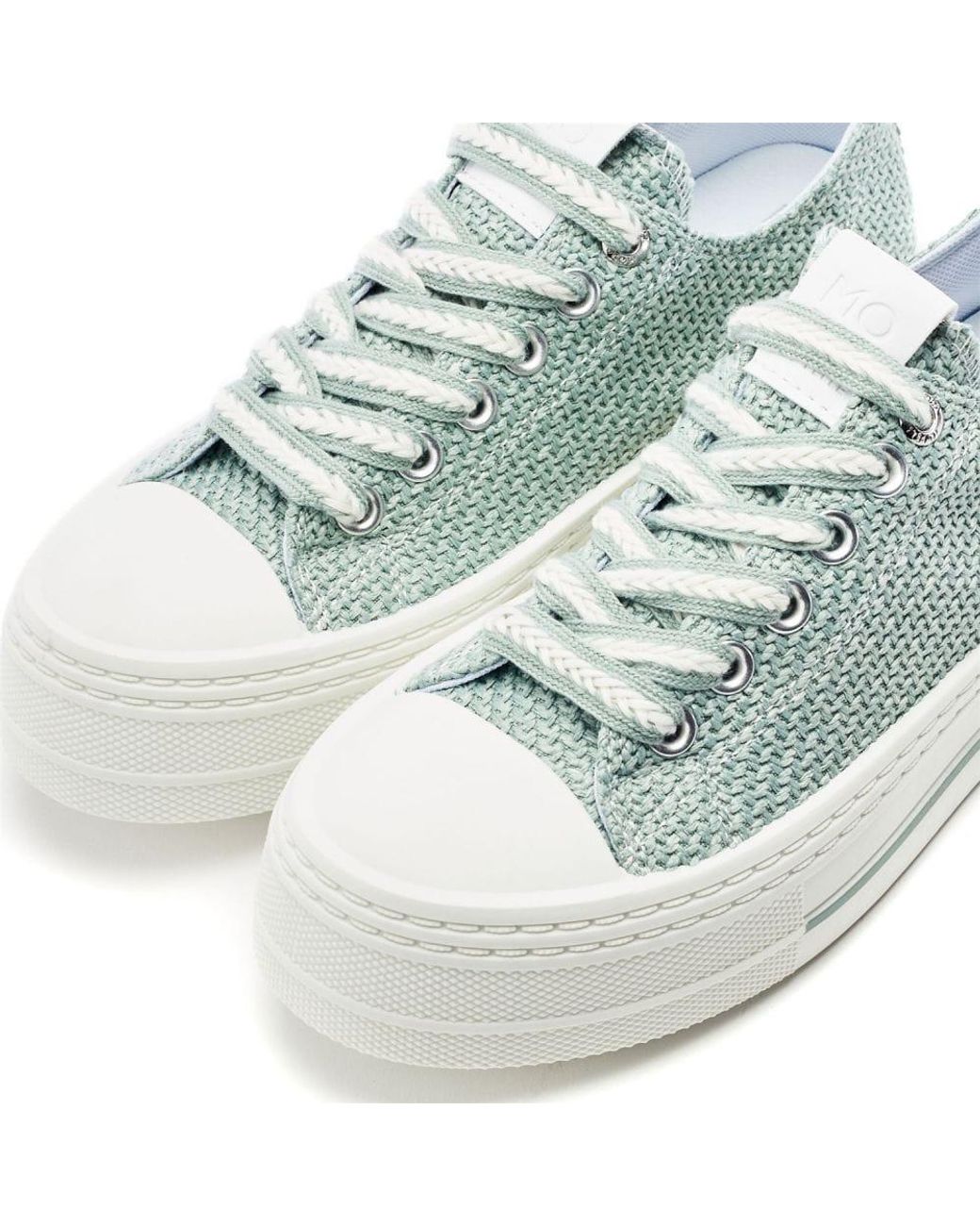 Moda In Pelle Green Betta Mint Raffia