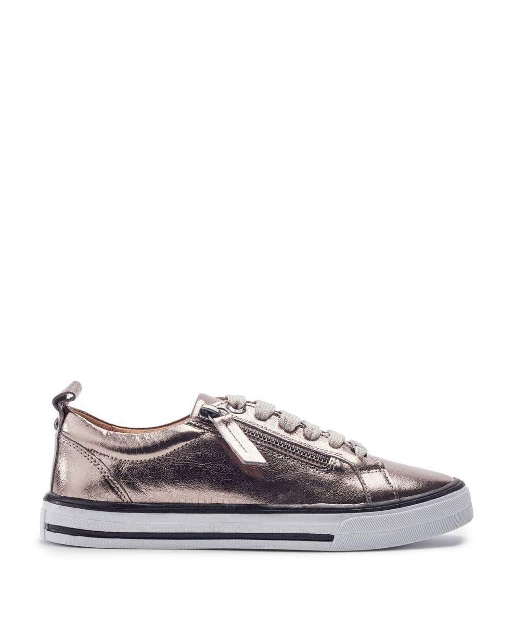 Moda In Pelle Gray Alexie Light Pewter Leather