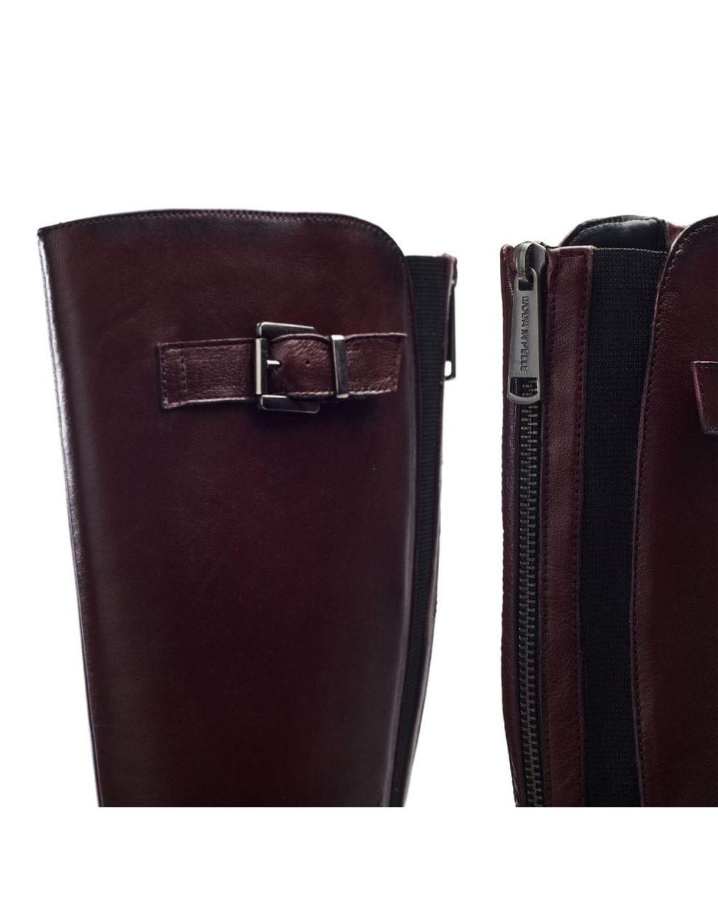 Moda In Pelle Purple Sansho Burgundy Leather