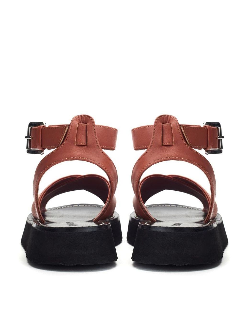 Shoon Red Sh Larise Dark- Leather